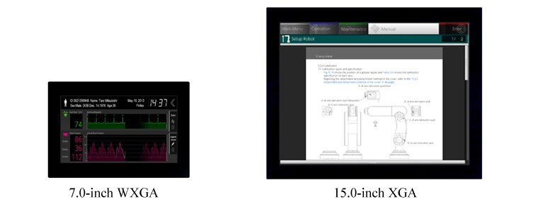 7.0-inch WXGA / 15.0-inch XGA